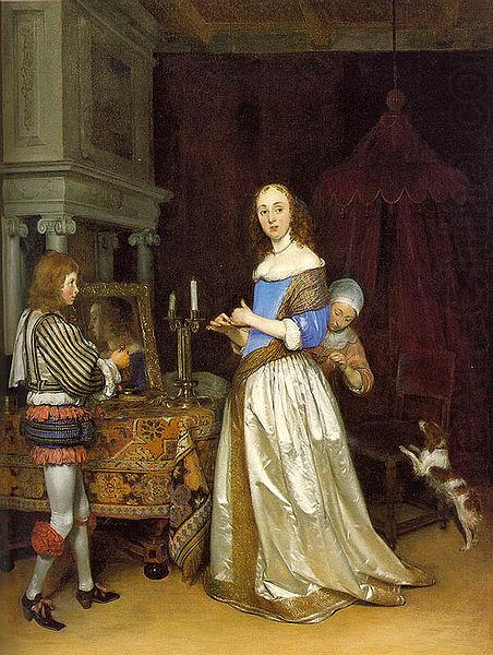 Lady at her Toilette, Adriaan de Lelie